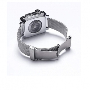 HUALIMEI Apple Watch Tam Korumal Metal Kay (40mm)-Silver
