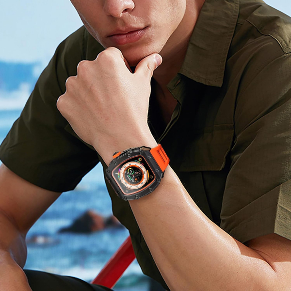 HUALIMEI Apple Watch Ultra 1/2.Nesil Kay-Orange
