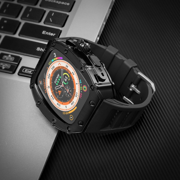 HUALIMEI Apple Watch Ultra 1/2.Nesil Kay-Black