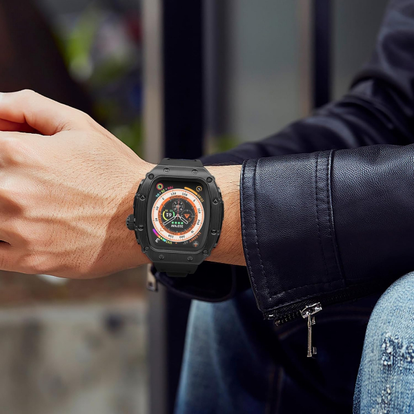 HUALIMEI Apple Watch Ultra 1/2.Nesil Kay-Black