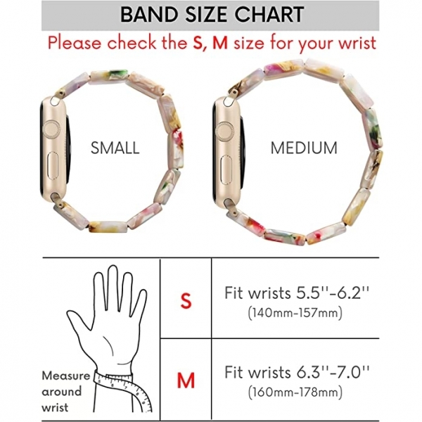 Heesch Resin Apple Watch 7 Kay (45mm)(S)-Floral