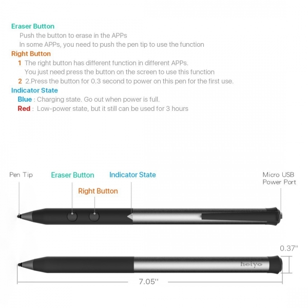 Heiyo Microsoft Surface Stylus Kalem
