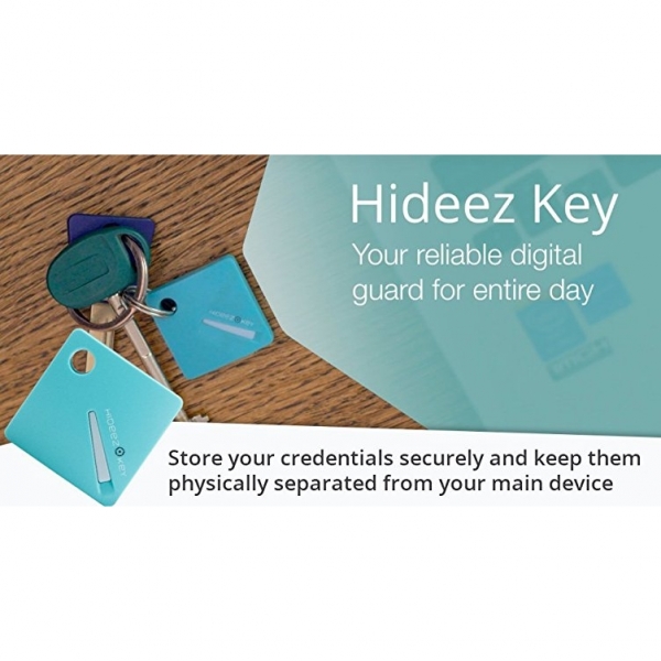 Hideez Key Bluetooth ifre Denetleyici-Blue Mint