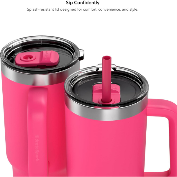 Hidrate Spark PRO 2 Akll Su Bardak iesi (890mL)-Flamingo