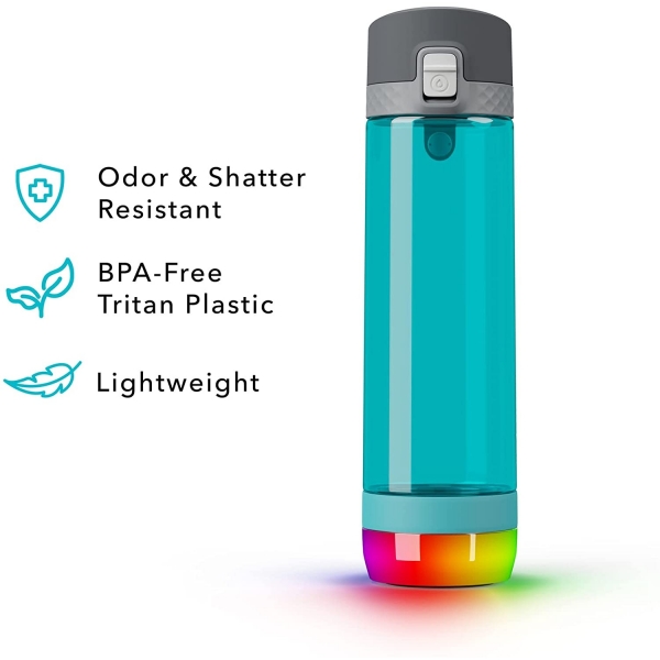 Hidrate Spark PRO Tritan Plastik Akll Su iesi (710 ml)-Sea Glass