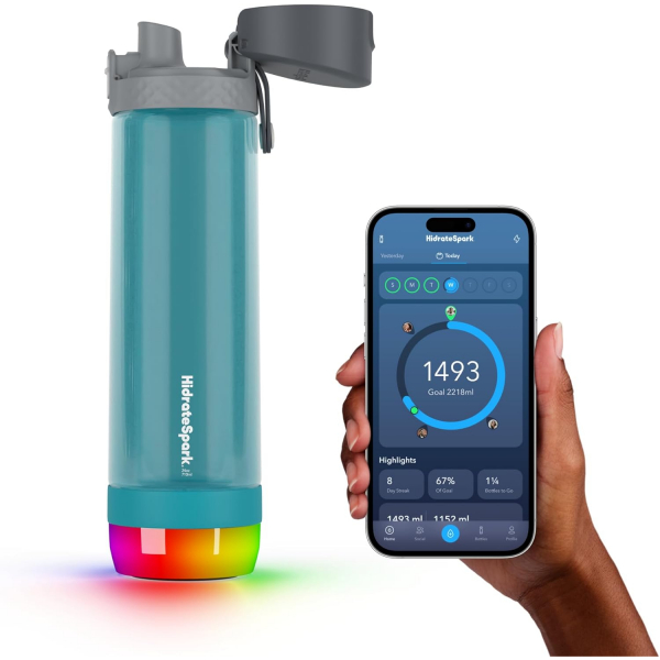 Hidrate Spark PRO Tritan Plastik Akll Su iesi (710 ml)-Sea Glass