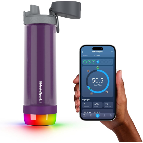 Hidrate Spark PRO Tritan Plastik Akll Su iesi (710 ml)-Wildberry