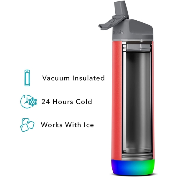 Hidrate Spark Paslanmaz elik Pipetli Akll Su iesi (620 ml)-Sedona