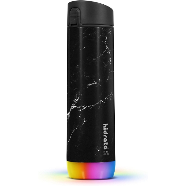 Hidrate Spark Paslanmaz elik Akll Su iesi (620 ml)-Black Marble