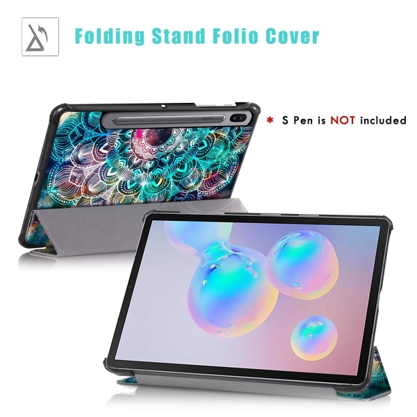 Hocase Samsung Galaxy Tab S6 Klf (10.5 in)-Mandala in Galaxy