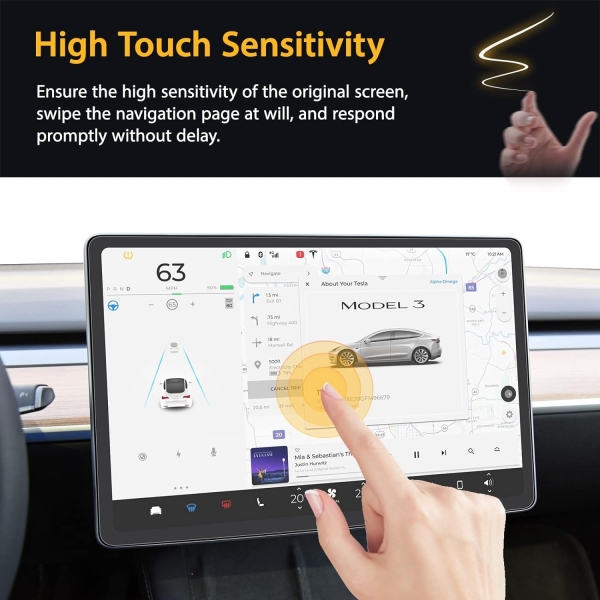 Hocents Silkfeel Serisi Tesla Model 3/Y Ekran Koruyucu