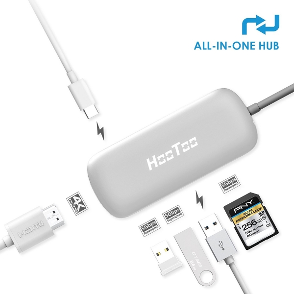 HooToo MacBook USB C to USB 3.1 Adaptr/arj Cihaz (Gm)