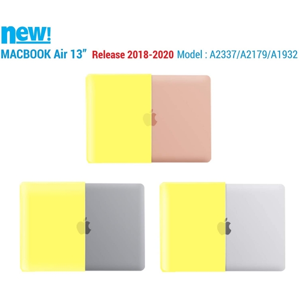 iBenzer MacBook Air Koruyucu Klf (13 in)(M1)-Yellow