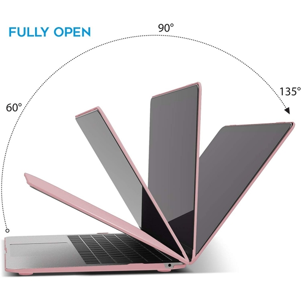 iBenzer MacBook Air Koruyucu Klf (13 in)(M1)-Rose Quartz