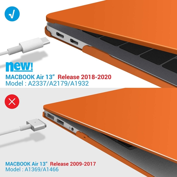 iBenzer MacBook Air Koruyucu Klf (13 in)(M1)-Orange