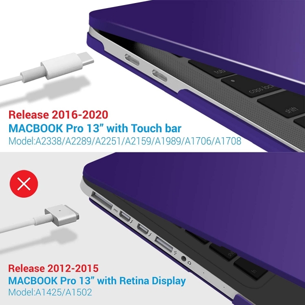 iBenzer MacBook Pro Koruyucu Klf (13 in)(M1)-Purple