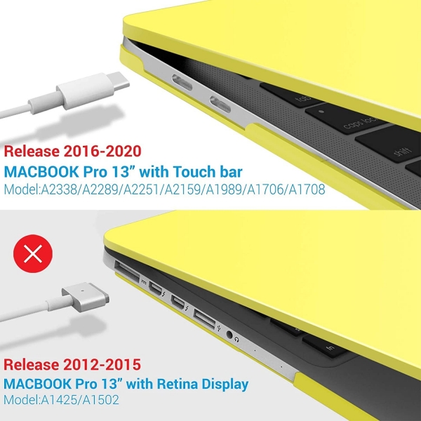 iBenzer MacBook Pro Koruyucu Klf (13 in)(M1)-Yellow