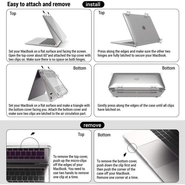 iBenzer MacBook Pro Koruyucu Klf (16 in)(2021)-Black
