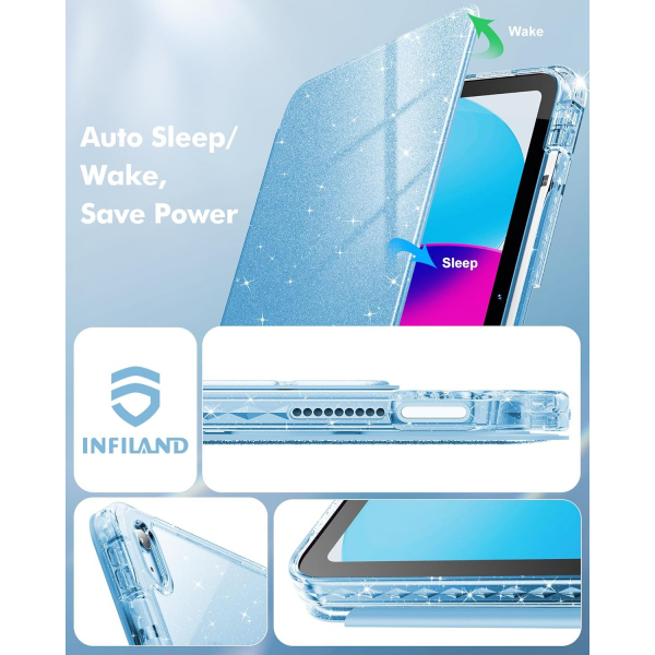 INFILAND iPad A16 Parltl Klf (11 in)-Blue 