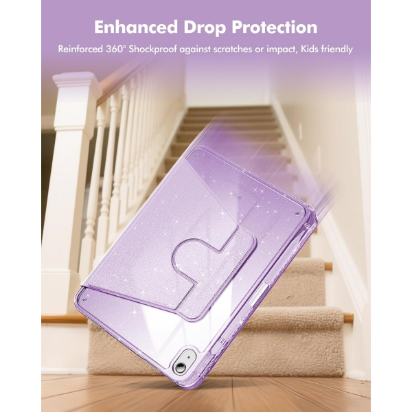 INFILAND iPad A16 Parltl Klf (11 in)-Light Purple 