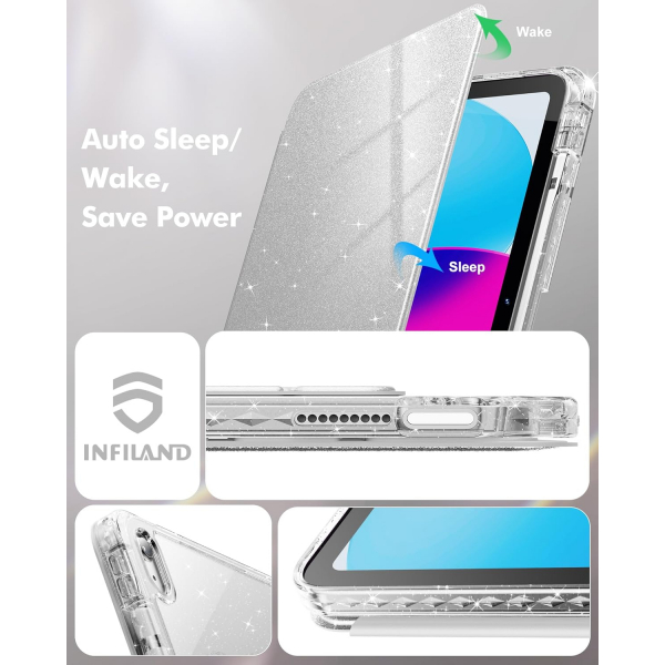 INFILAND iPad A16 Parltl Klf (11 in)-Silver 