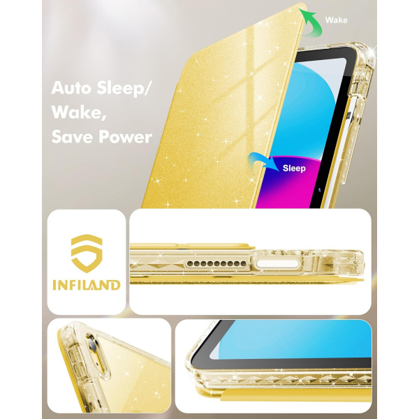 INFILAND iPad A16 Parltl Klf (11 in)-Yellow
