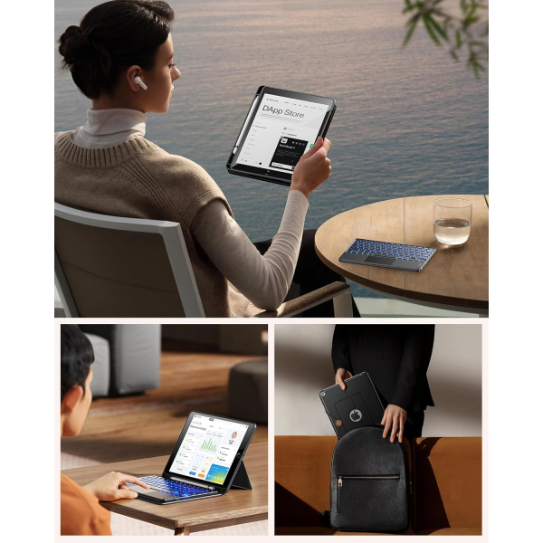 INFILAND iPad 9/8/7.Nesil Tanabilir Klavyeli Klf-Black