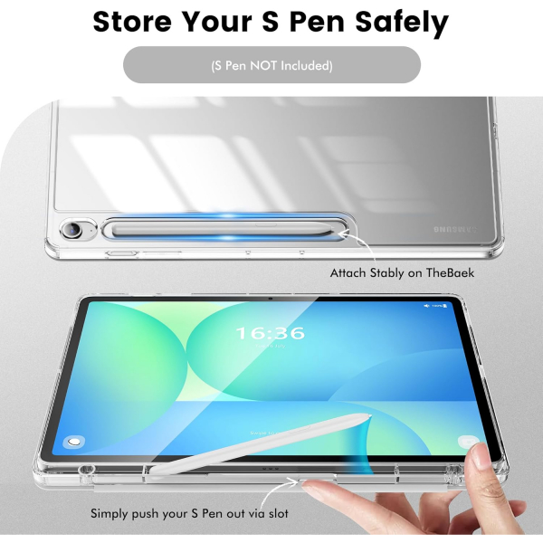 INFILAND Galaxy Tab S10 FE Plus effaf Klf-Silver