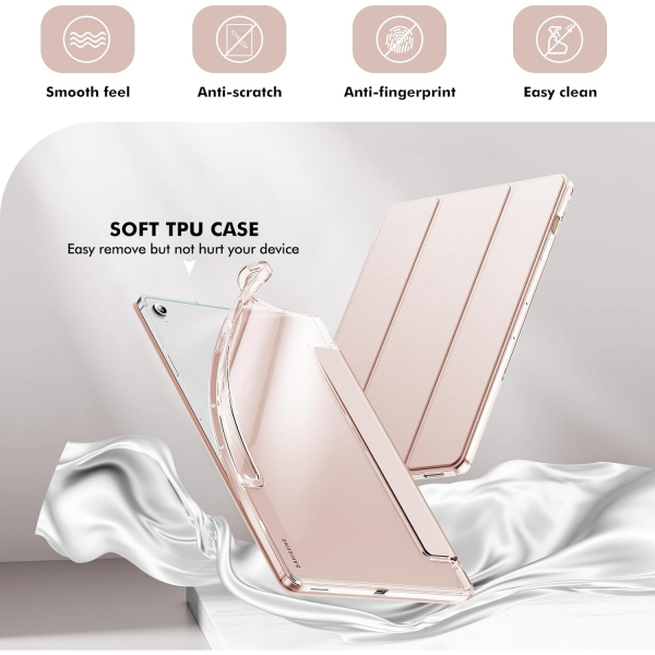 INFILAND Galaxy Tab S10 FE Plus effaf Klf-Rose Gold