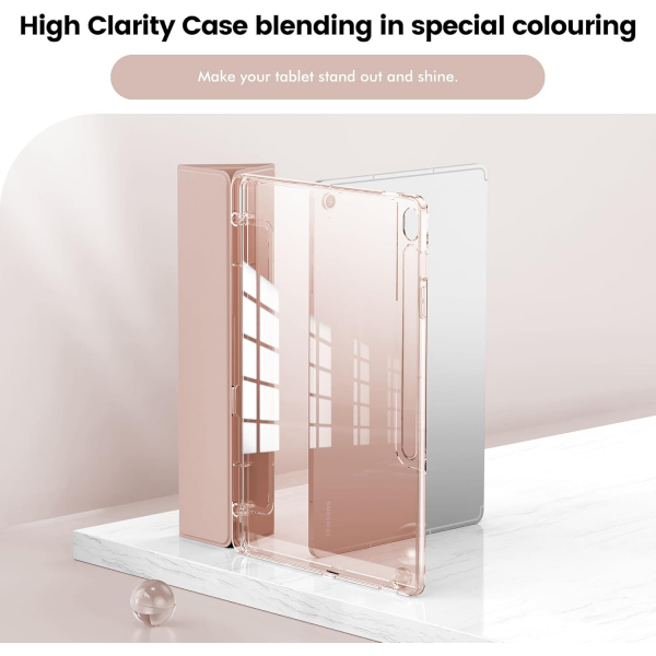 INFILAND Galaxy Tab S10 FE Plus effaf Klf-Rose Gold