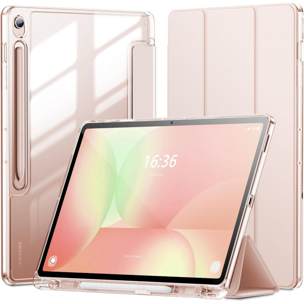 INFILAND Galaxy Tab S10 FE Plus effaf Klf-Rose Gold