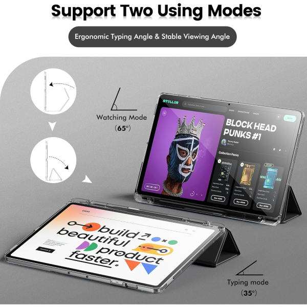 INFILAND Galaxy Tab S10 FE Plus effaf Klf-Grey