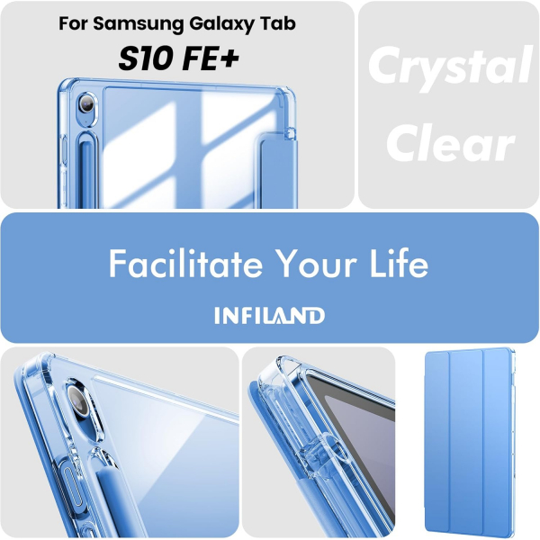 INFILAND Galaxy Tab S10 FE Plus effaf Klf-Blue