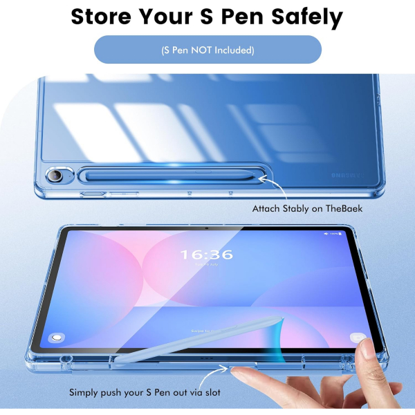 INFILAND Galaxy Tab S10 FE Plus effaf Klf-Blue