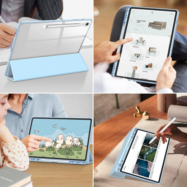 Fintie Galaxy Tab S10 FE Plus effaf Klf-Sky Blue
