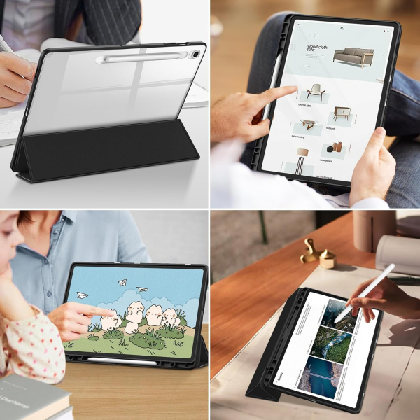 Fintie Galaxy Tab S10 FE Plus effaf Klf-Black