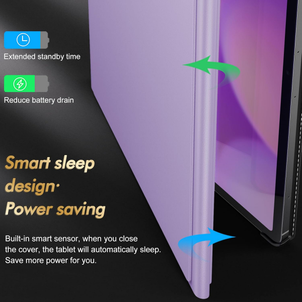 INFILAND Galaxy Tab S10 FE Plus Standl Klf-Lavender
