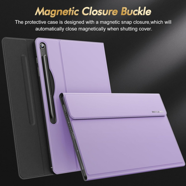 INFILAND Galaxy Tab S10 FE Plus Standl Klf-Lavender