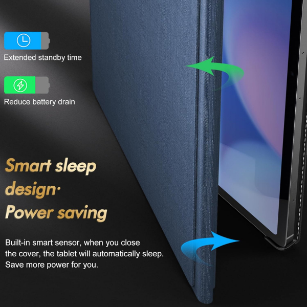 INFILAND Galaxy Tab S10 FE Plus Standl Klf-Blue 