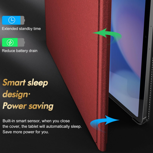 INFILAND Galaxy Tab S10 FE Plus Standl Klf-Red
