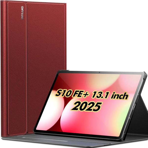 INFILAND Galaxy Tab S10 FE Plus Standl Klf-Red