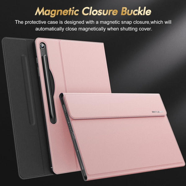 INFILAND Galaxy Tab S10 FE Plus Standl� K�l�f-Pink