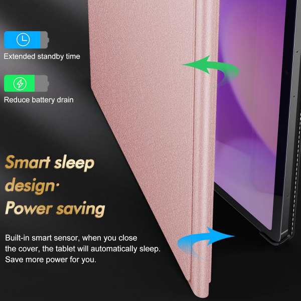 INFILAND Galaxy Tab S10 FE Plus Standl� K�l�f-Pink