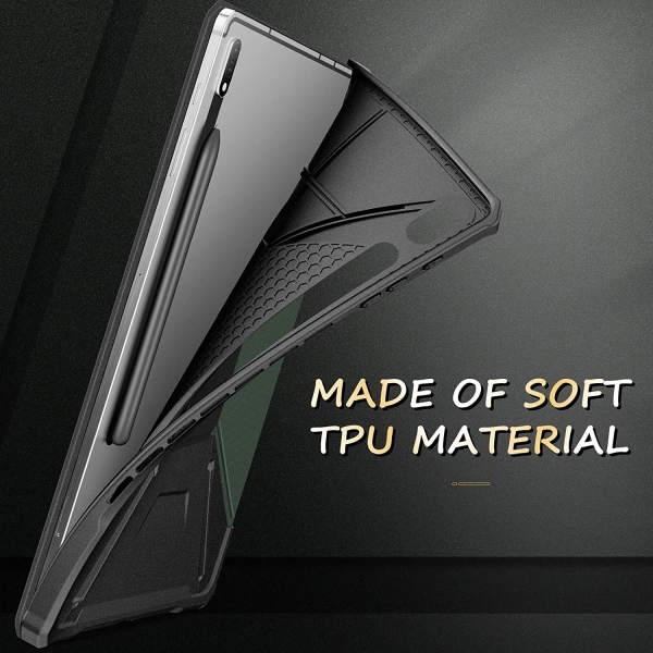 Infiland Galaxy Tab S7 Plus Standl Klf (12.4 in)-Midnight Green