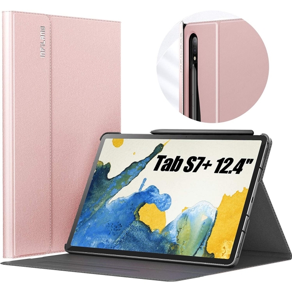 INFILAND Galaxy Tab S8 Plus Klf-Rose Gold