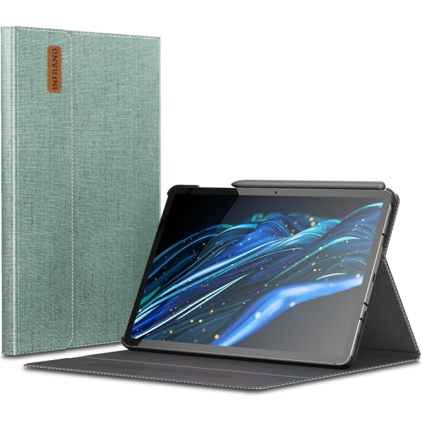 INFILAND Galaxy Tab S9/S9 FE Standl Klf-Mint Green