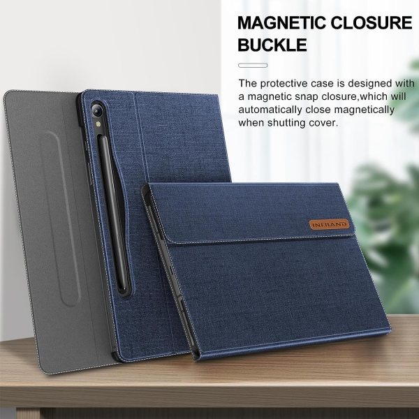 INFILAND Galaxy Tab S9 Standl Klf -Blue