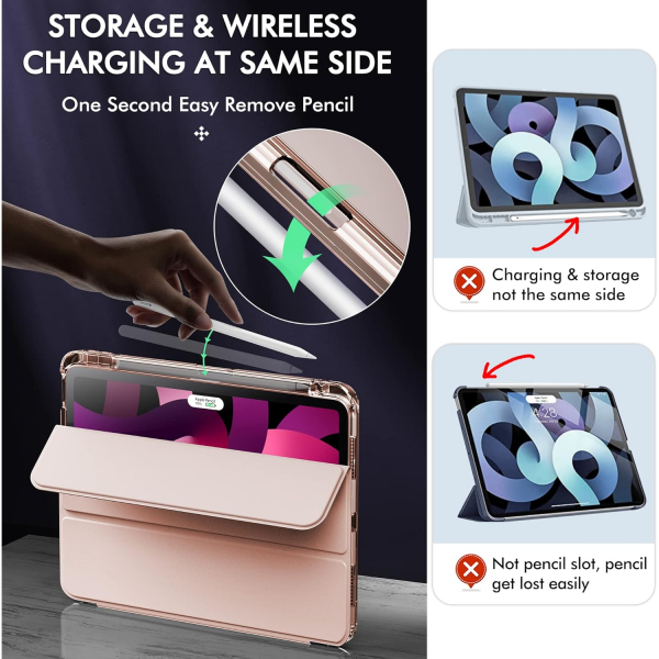 INFILAND Crystal iPad Air M2 Klf (11/10.9 in)-Rose Gold