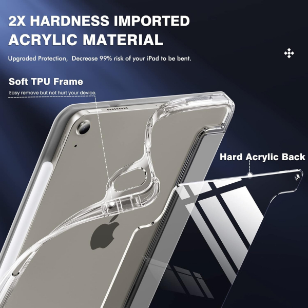 INFILAND Crystal iPad Air M2 Klf (11/10.9 in)-Silver