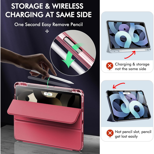 INFILAND Crystal iPad Air M2 Klf (11/10.9 in)-Red